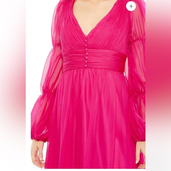 Mac Duggal Hot Pink Gown 68524 • Size 14 • NWT  evening wedding pageant - Picture 2 of 13